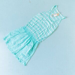 NEW Michael Stars Striped Drop Waist Racerback Scoop Neck Knit Dress One Size